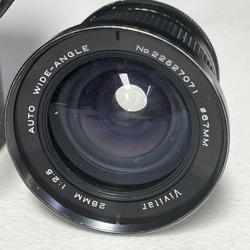 Vivitar 28mm 1:2.5 Auto Wide Angle 67mm Lens Untested